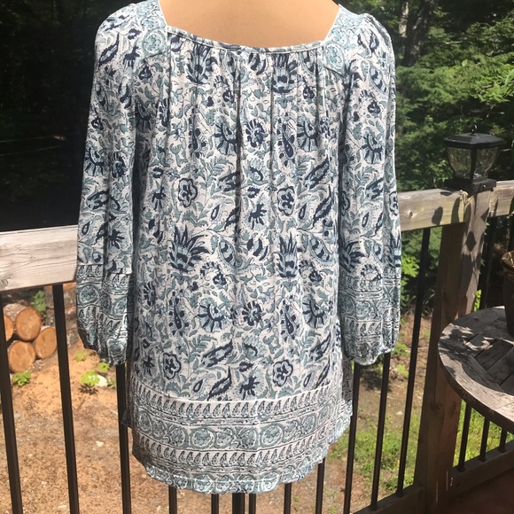 Lucky Brand Peasant Style Blouse - Picture 2 of 7